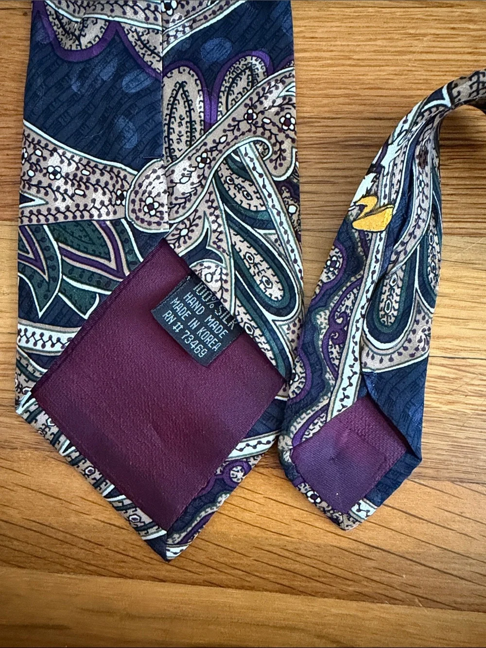 100% Silk The Disney Store Neck Tie